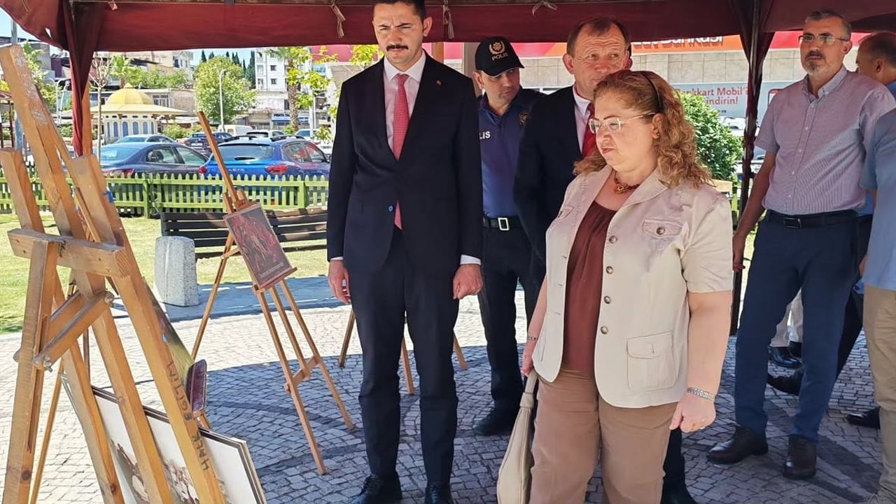 Germencik’te 15 Temmuz fotoğraf sergisi açıldı