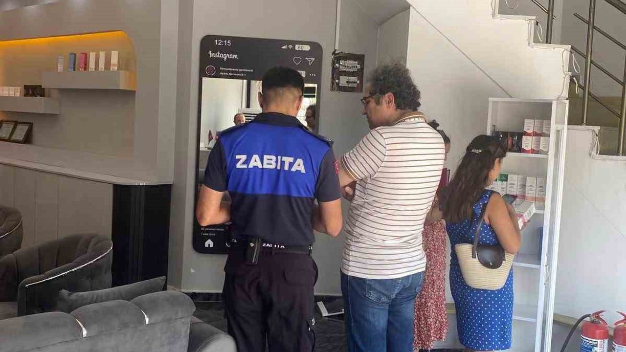 Germencik'te güzellik merkezlerine kapsamlı ortak denetim
