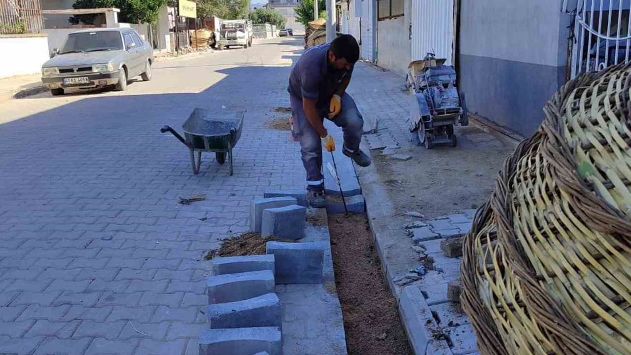 Germencik’te üstyapı çalışmaları başladı