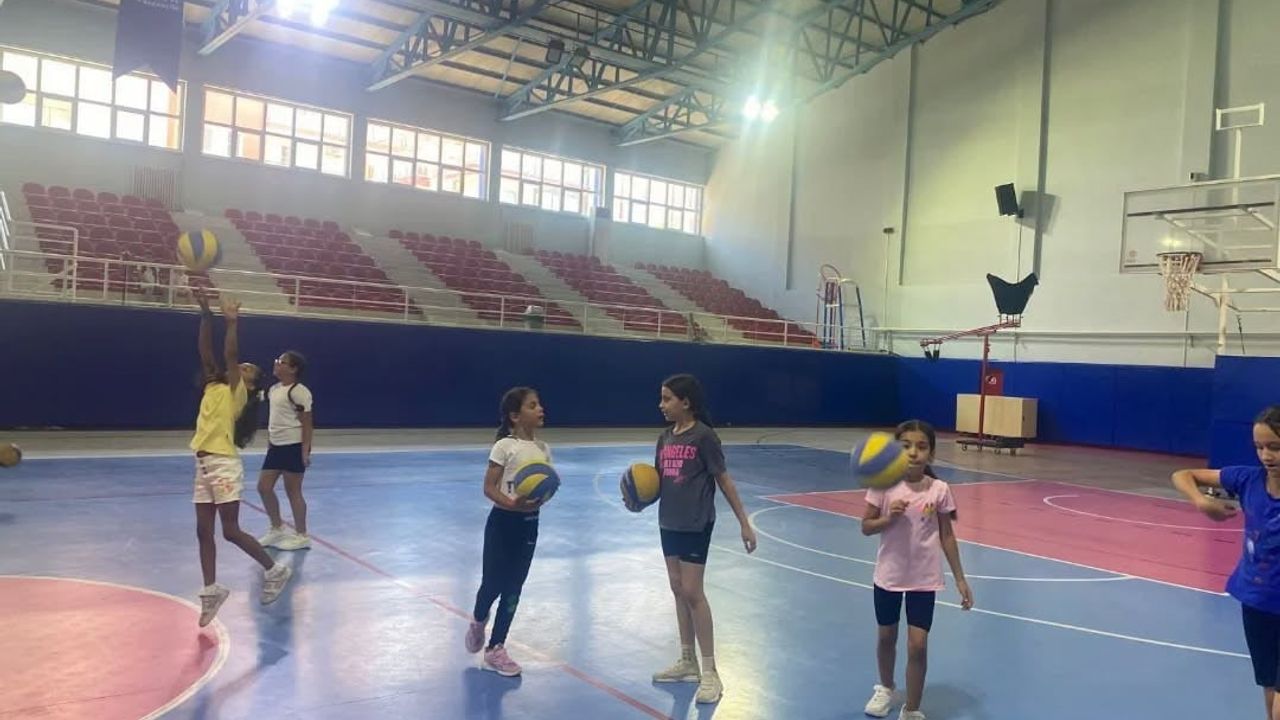 Germencik'te yaz okulu kapsamında spor kursları başladı