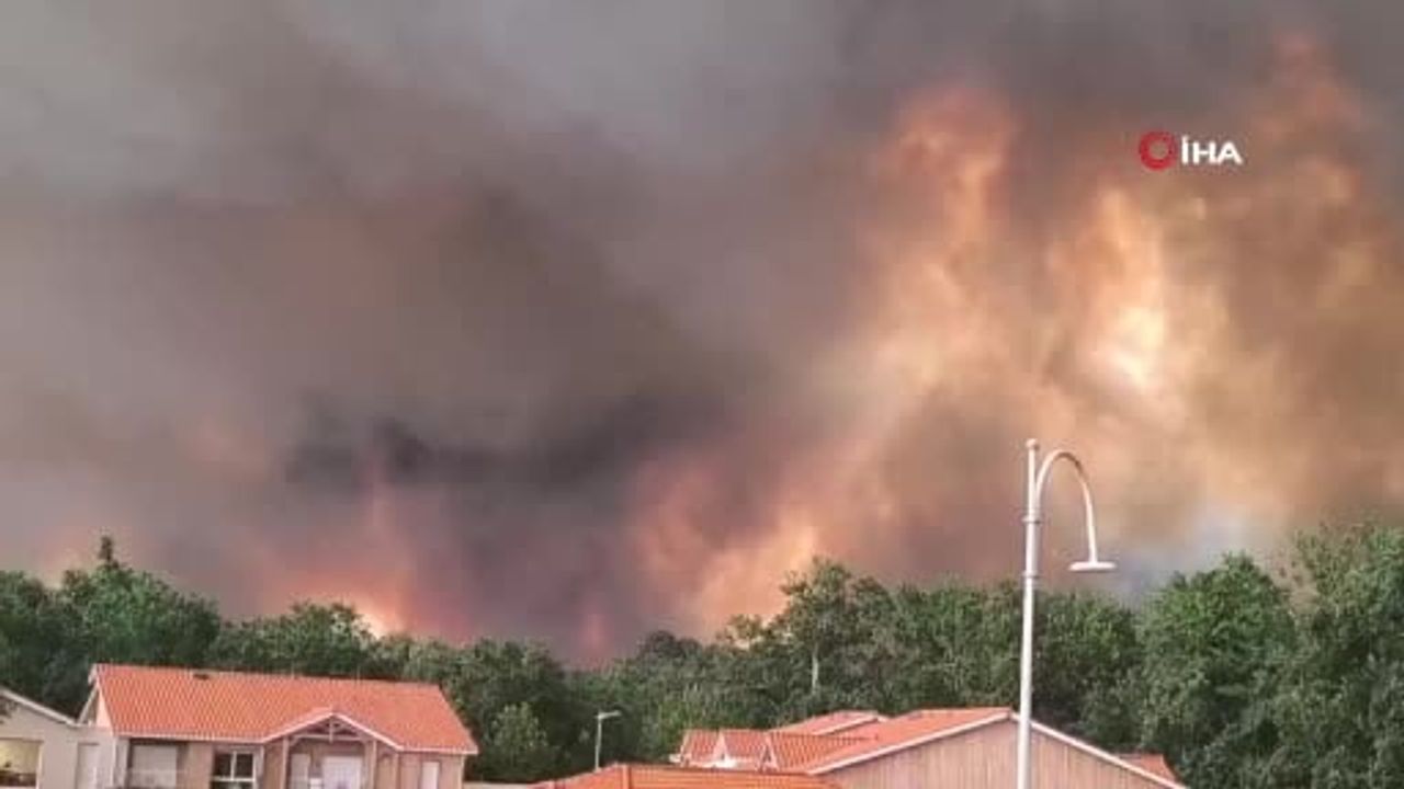 Gironde'de alevlerin gölgesinde: 44 bin kişi tahliye ediliyor