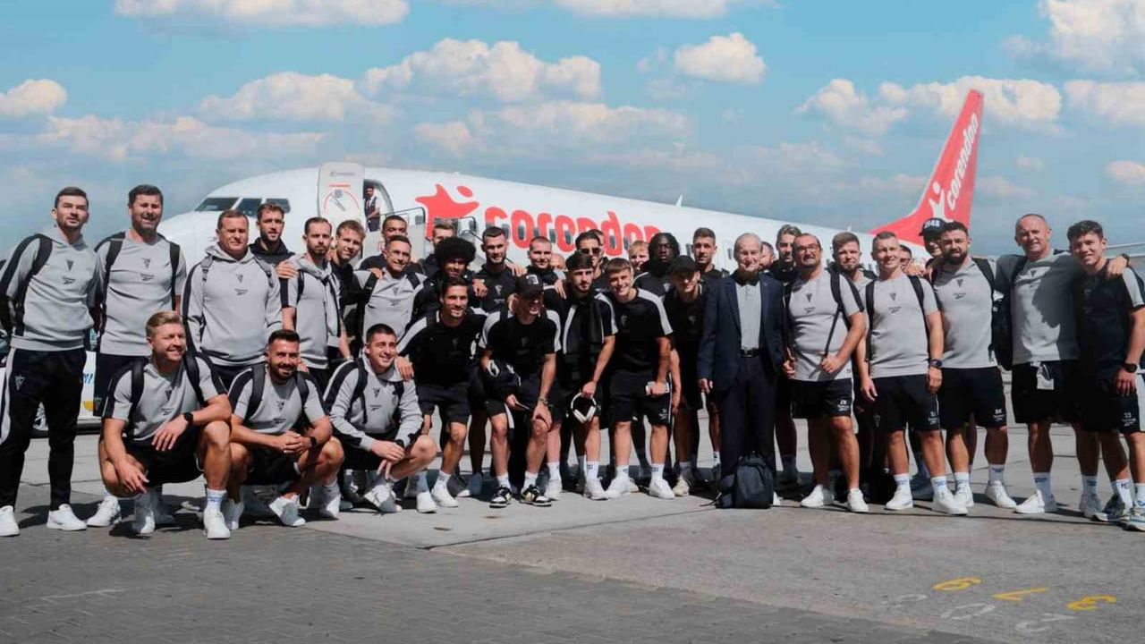Gornik Zabrze, Fenerbahçe maçı için İstanbul'a Corendon Airlines ile geldi