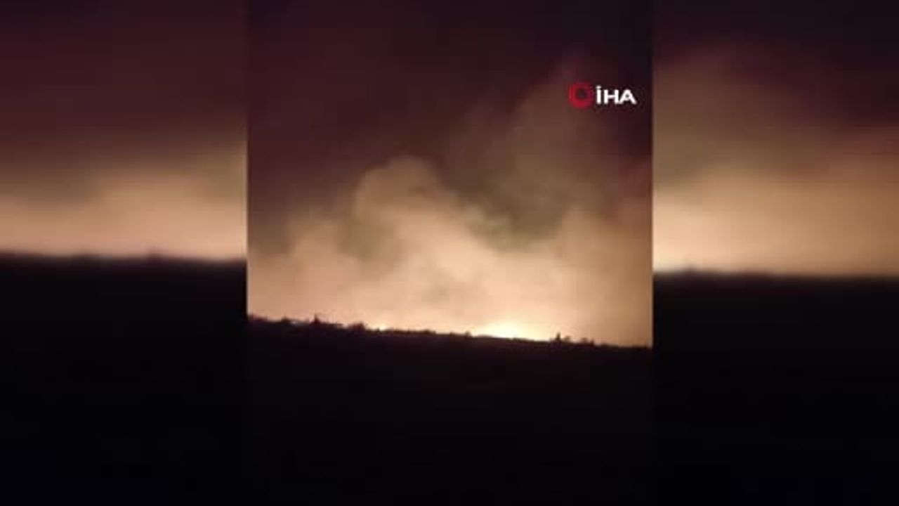 Güdül'de otluk alanda yangın söndürüldü