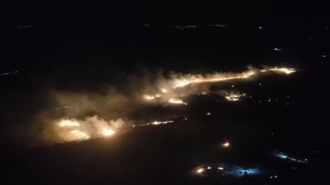 Güdül'de otluk alandaki yangın söndürüldü