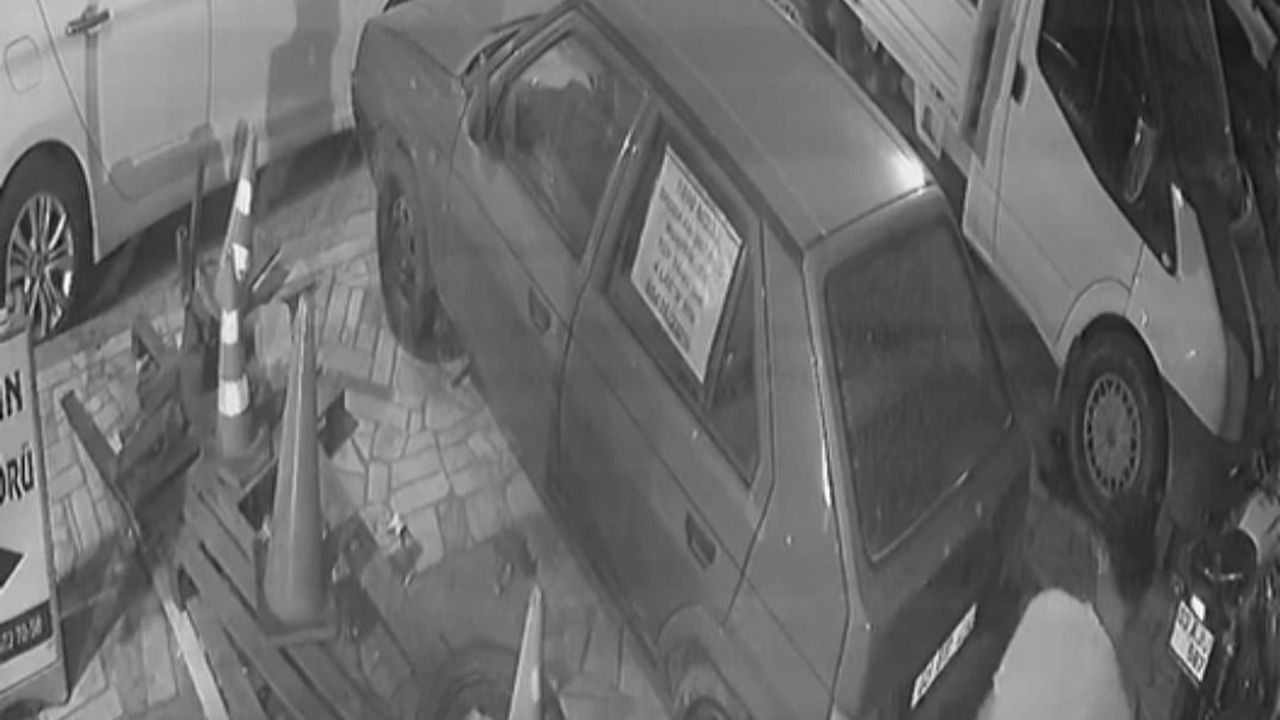 Güvenlik kamerasına yansıyan motosiklet hırsızlığı Dumlupınar Mahallesi'nde