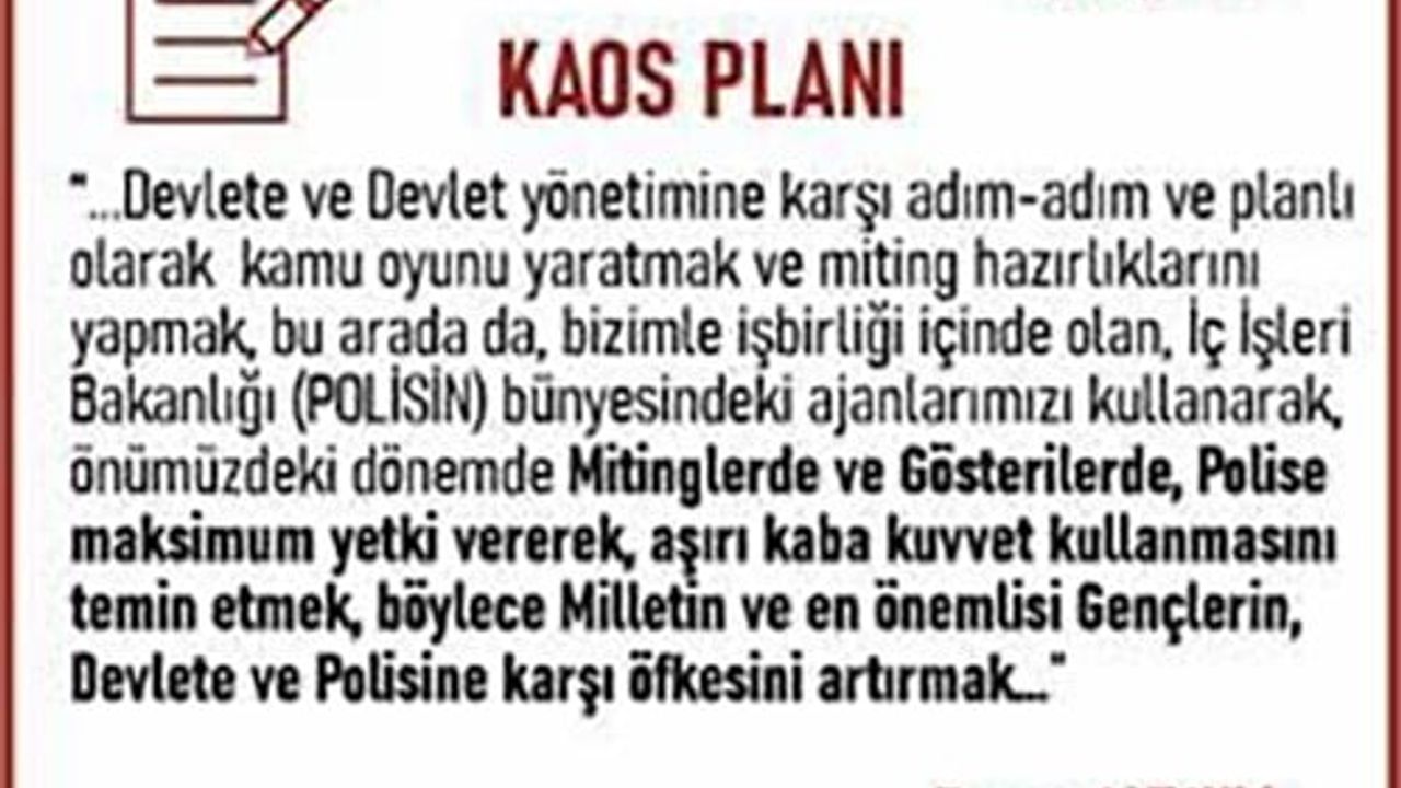 Güvenlik kaynakları: 'kontrollü darbe' iddiası FETÖ'nün B planıydı