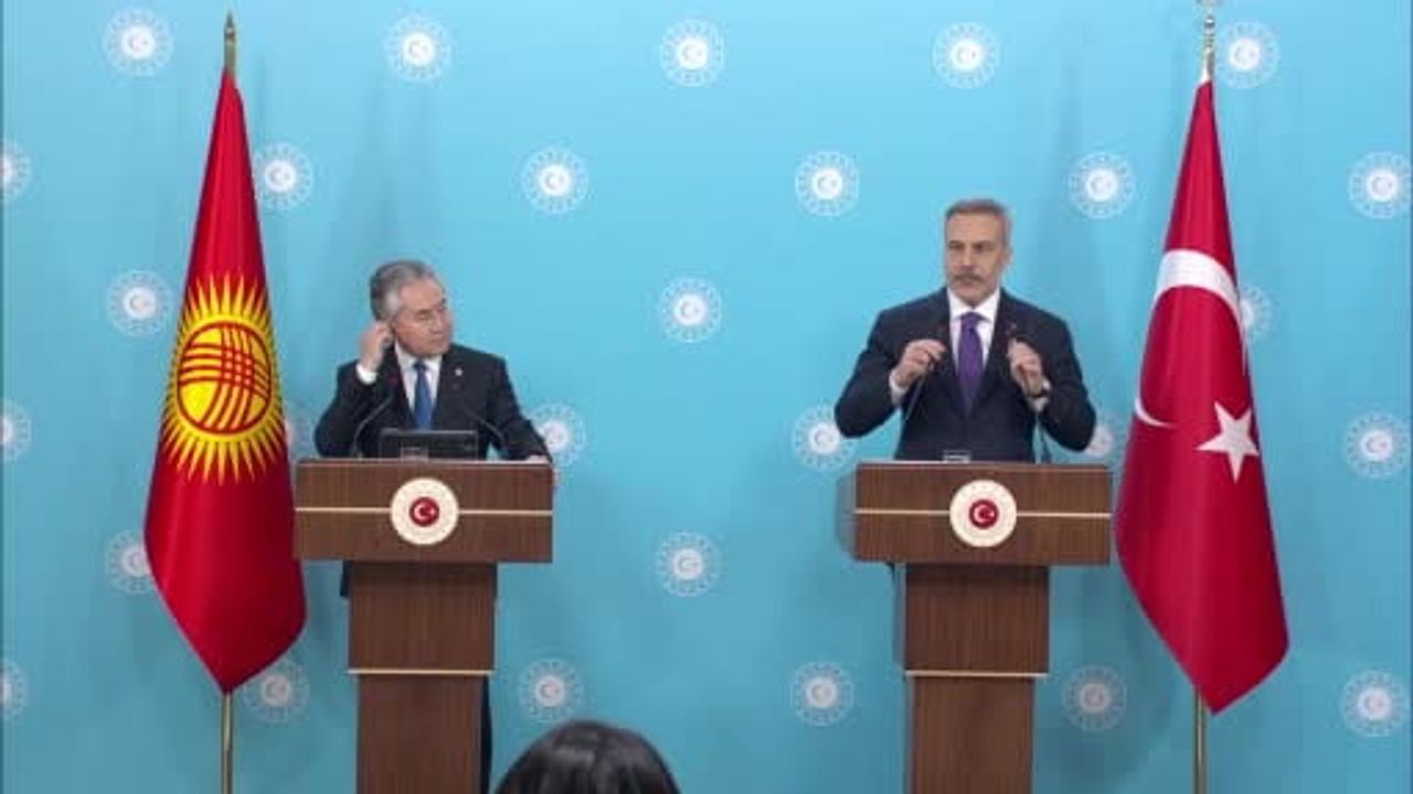 Hakan Fidan ve Ceenbek Kulubayev ortak basın açıklaması yaptı