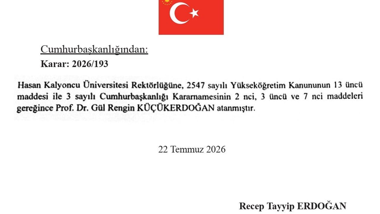 Hasan Kalyoncu Üniversitesi'nin yeni rektörü: Gül Rengin Küçükerdoğan'ın öncelikleri