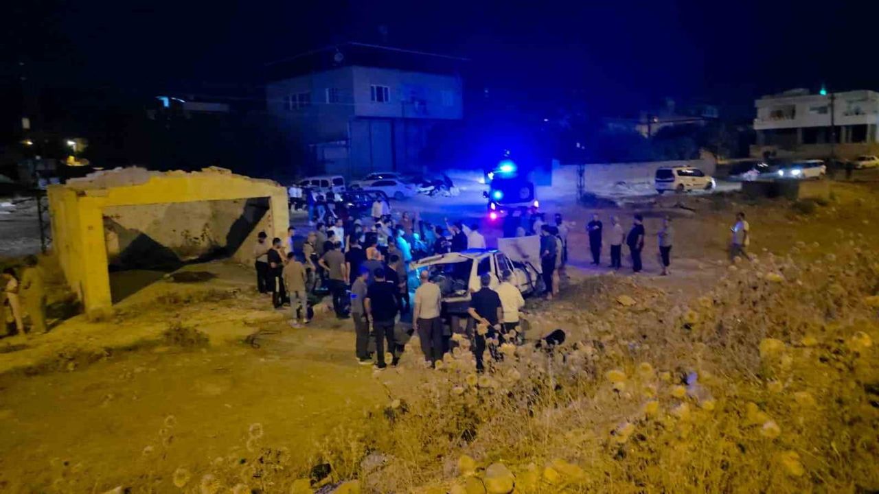 Hassa'da fren çabası sonuç vermedi: otomobil şarampole uçtu, 5 yaralı