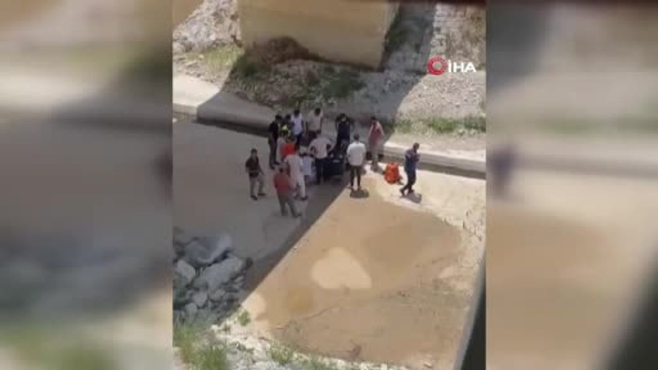 Hatay'da köprüden düşen 12 yaşındaki çocuk bisikletiyle 7 metreden yere çakıldı