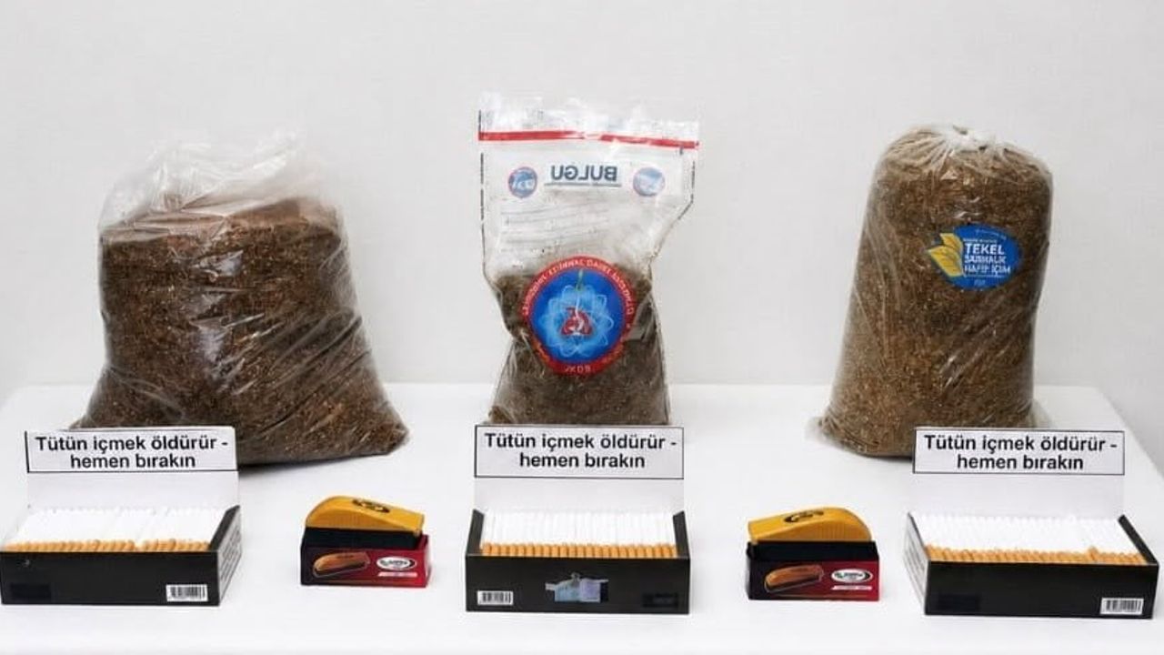 Hayrabolu'da yol kontrolünde 11 kilogram kaçak tütün ele geçirildi