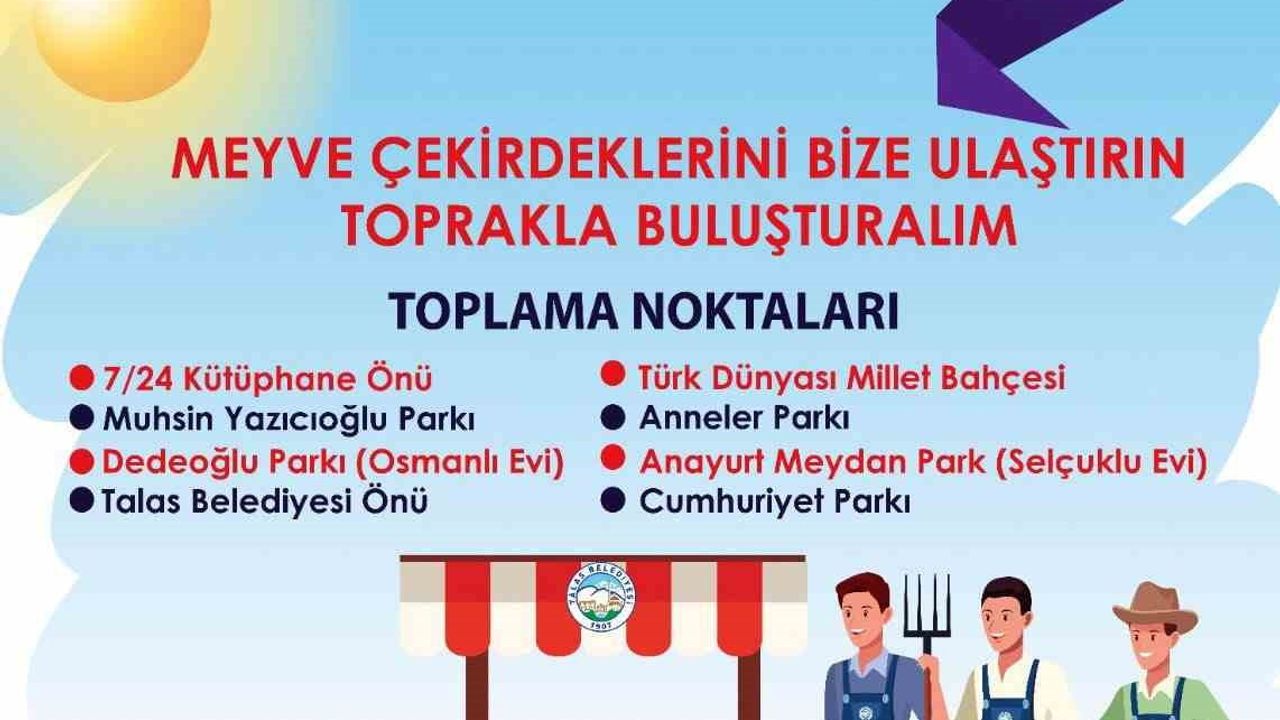 Her çekirdek bir fidan: Talas'ta meyve çekirdekleriyle ağaç yetiştirme kampanyası