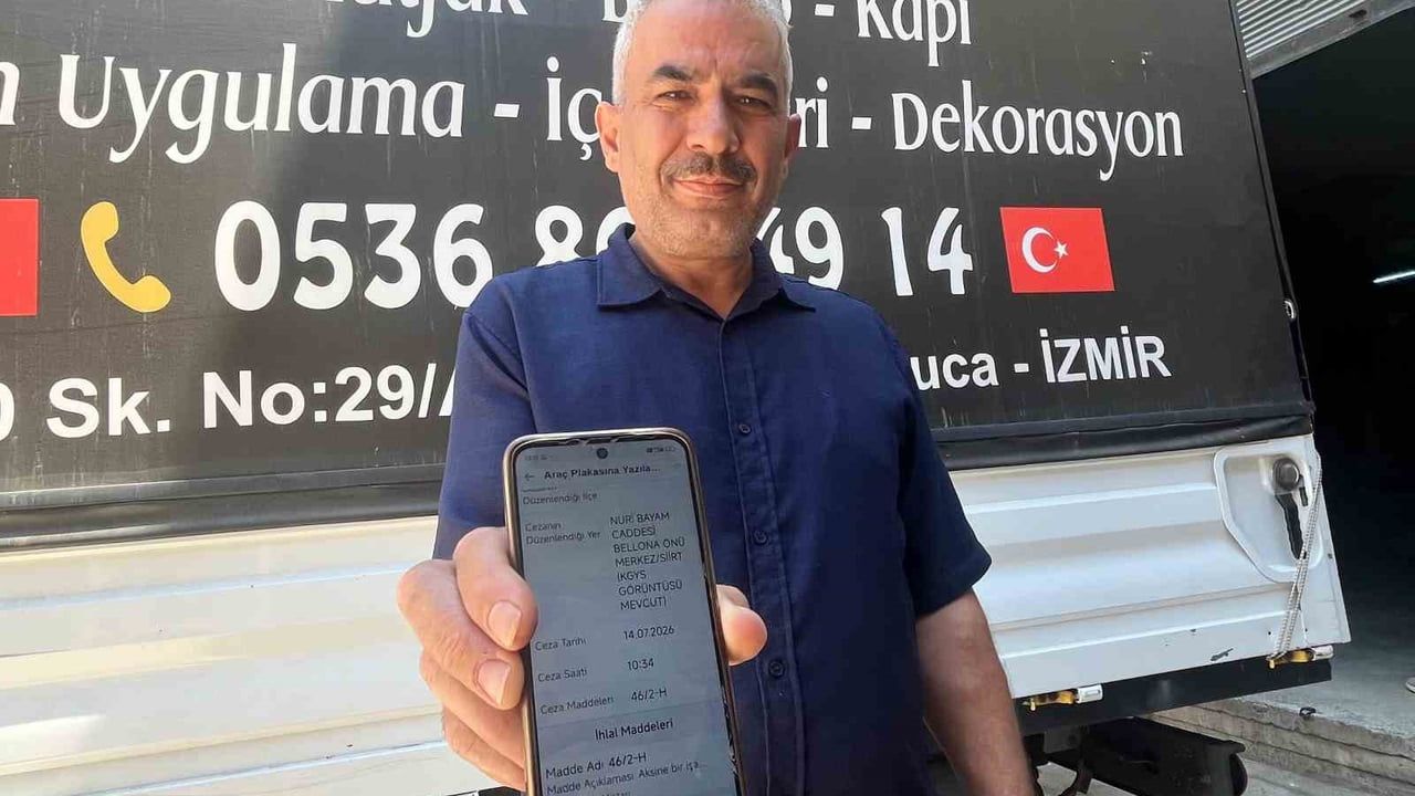 Hiç gitmediği Siirt'ten gelen 10 bin liralık trafik cezası şaşkına uğrattı