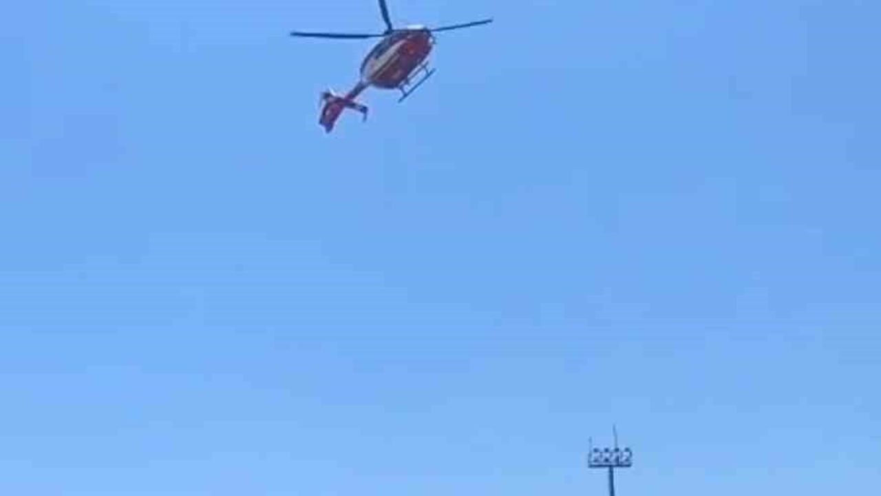 Hipotermi tedavisi gören bebek ambulans helikopterle Diyarbakır’a sevk edildi