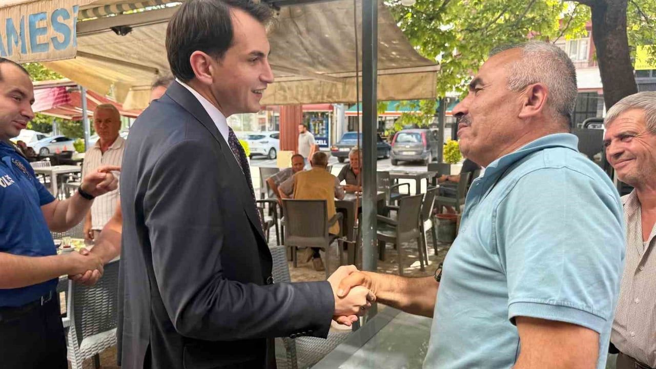 Hisarcık kaymakamı Erkan Atam esnaf ve vatandaşlarla buluştu