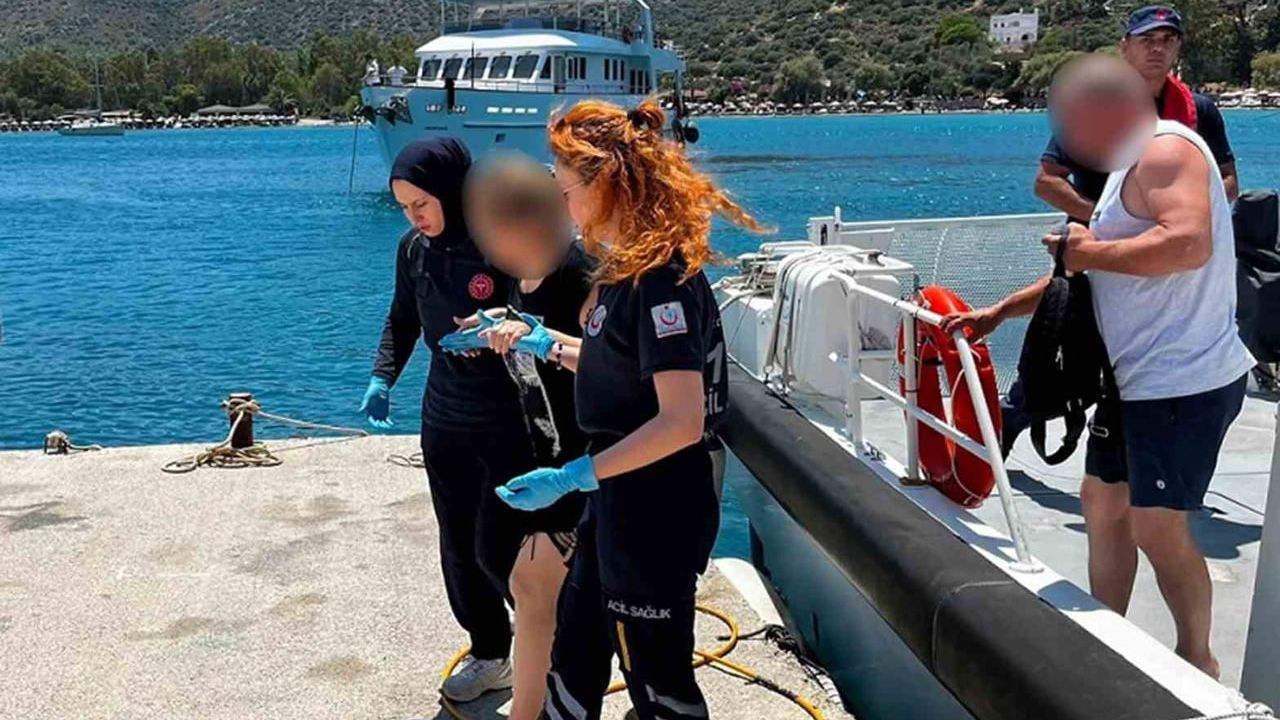 Hızlı müdahale: Datça açıklarında gezi teknesinde tıbbi tahliye