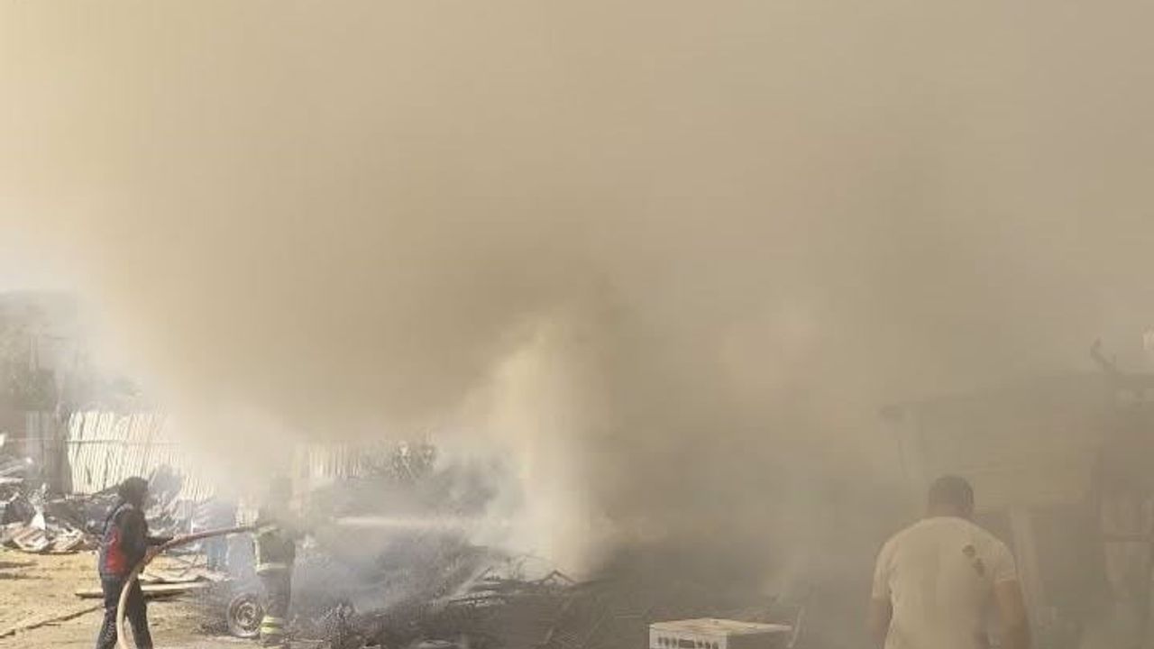 hurdalıkta başlayan yangın dorsede tehlike oluşturdu, itfaiye hızlı müdahale ile kontrol sağladı