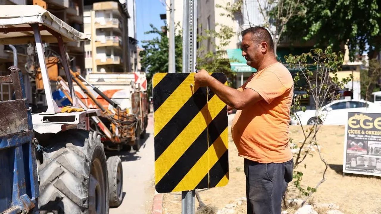 İncirliova’da trafik akış yönü değişti