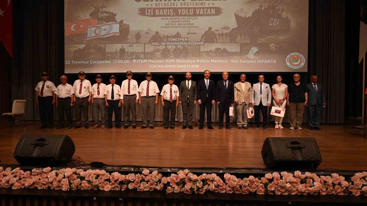 Isparta’da gösterilen belgesel Kıbrıs tarihinin izlerini ekrana taşıdı