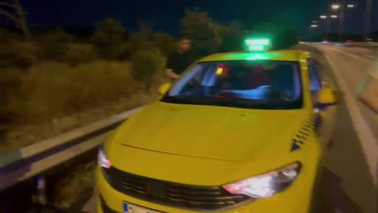 İstanbul'da ticari takside yakalanan insan kaçakçılığı operasyonu
