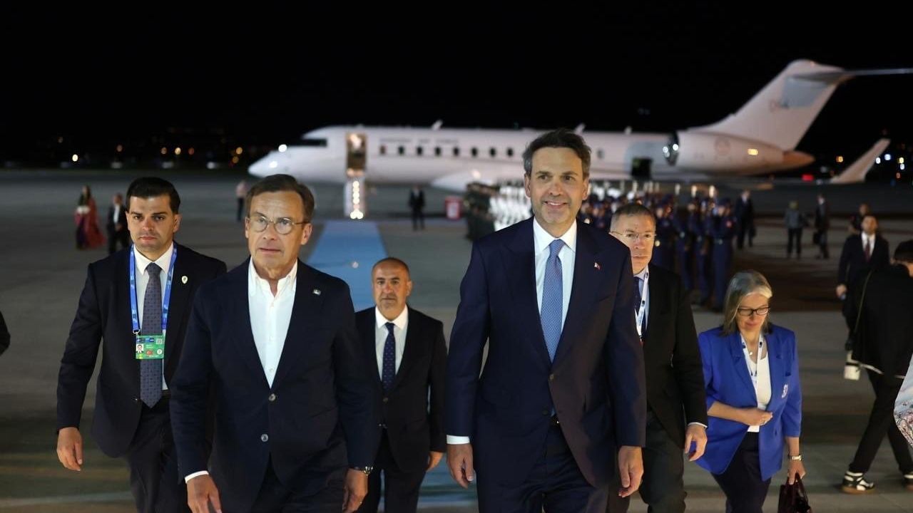 İsveç başbakanı Ulf Kristersson ve İzlanda başbakanı Katrín Jakobsdóttir Ankara'ya geldi