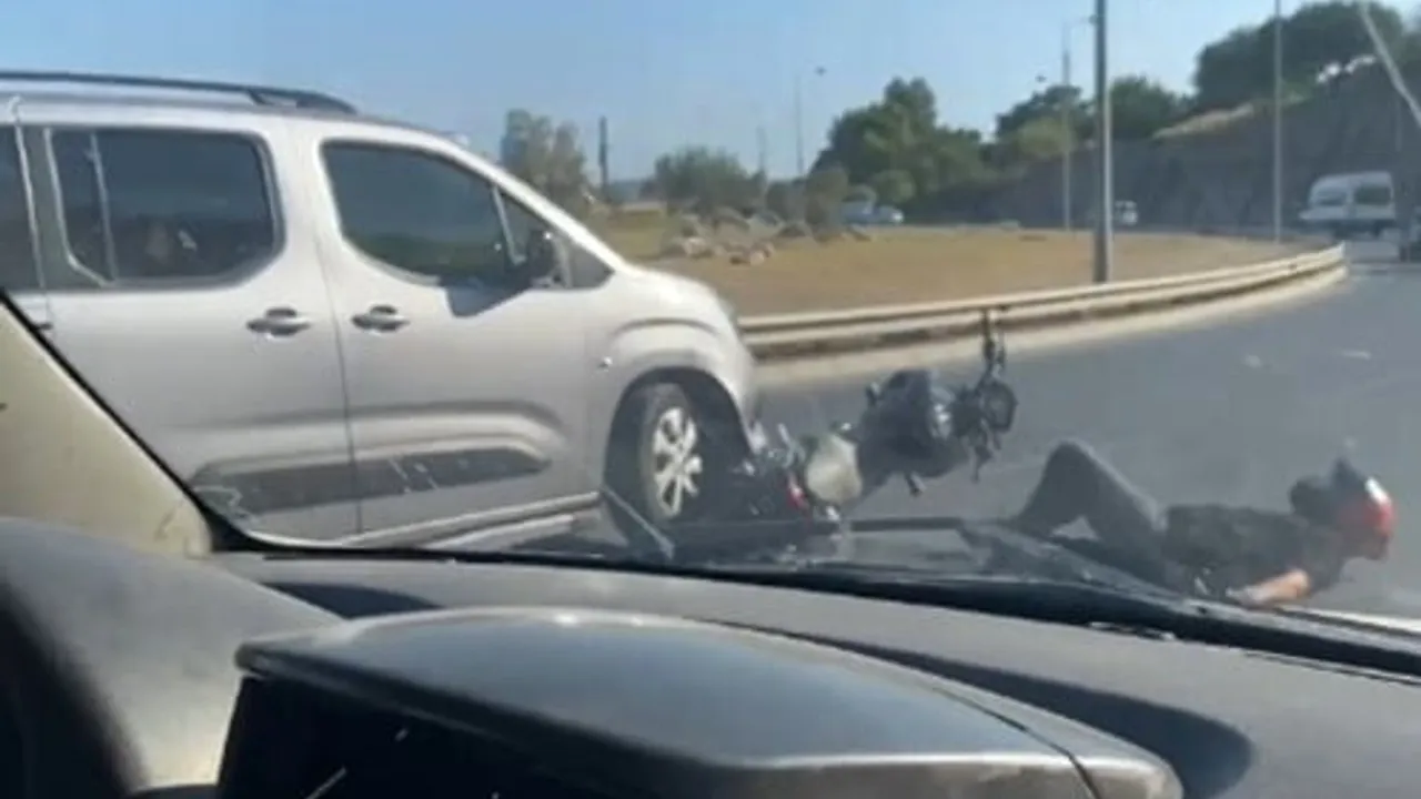 İzmir'de motosikletliye kasten çarpan sürücüye rekor idari ceza