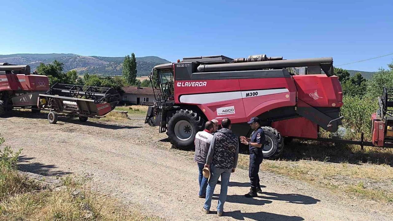 Jandarmadan hasat öncesi biçerdöver operatörlerine uyarı