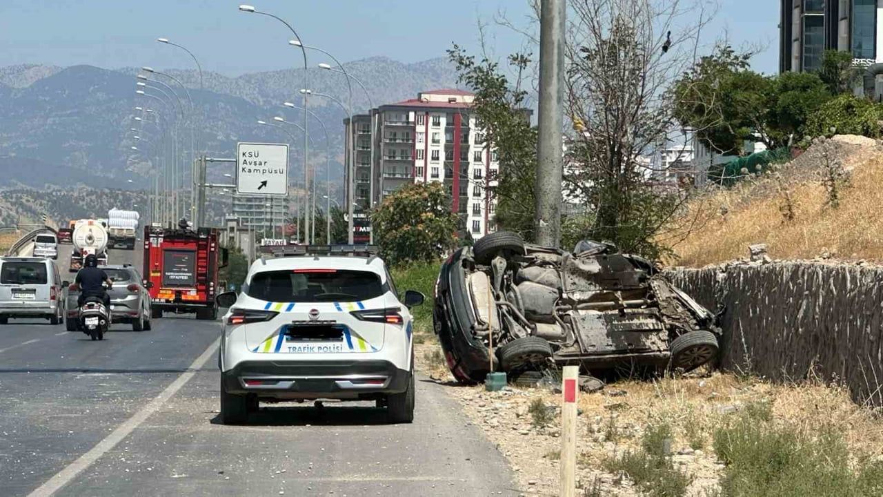 Kahramanmaraş'ta trafik kazasında iki kişi ağır yaralandı
