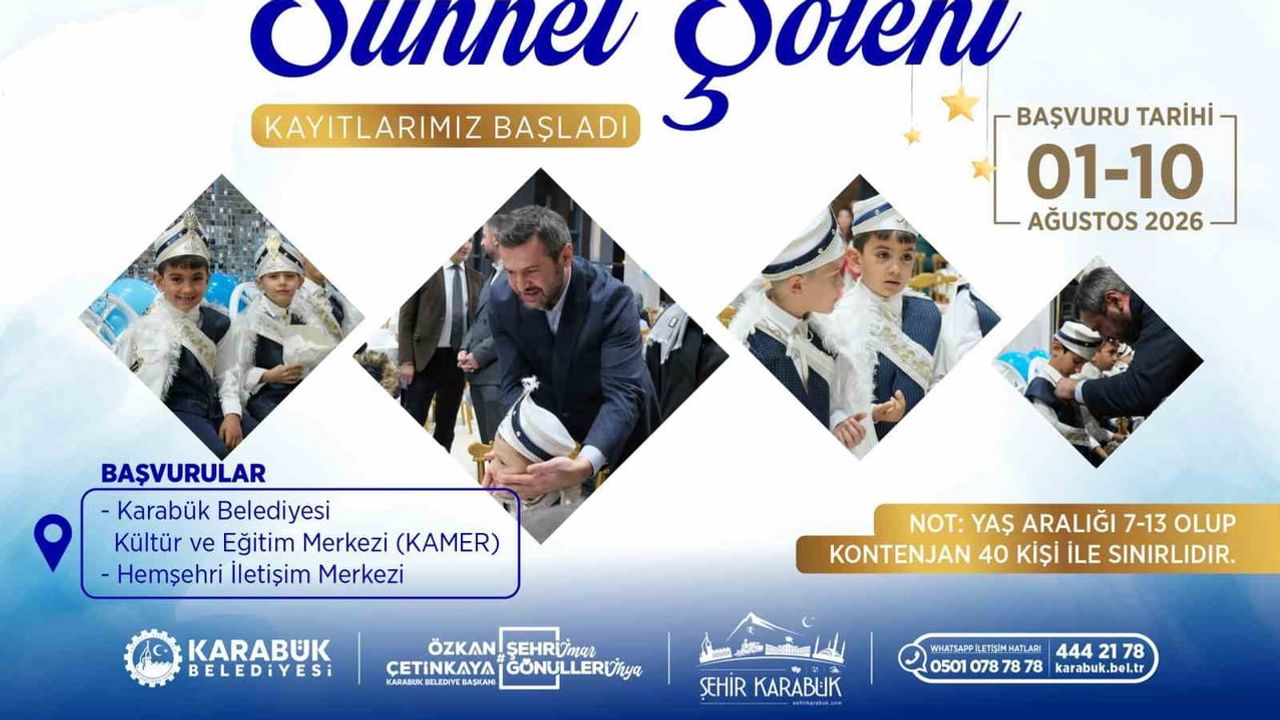 Karabük’te çocuklara unutulmaz gün: 3. geleneksel sünnet şöleni için kayıtlar açıldı