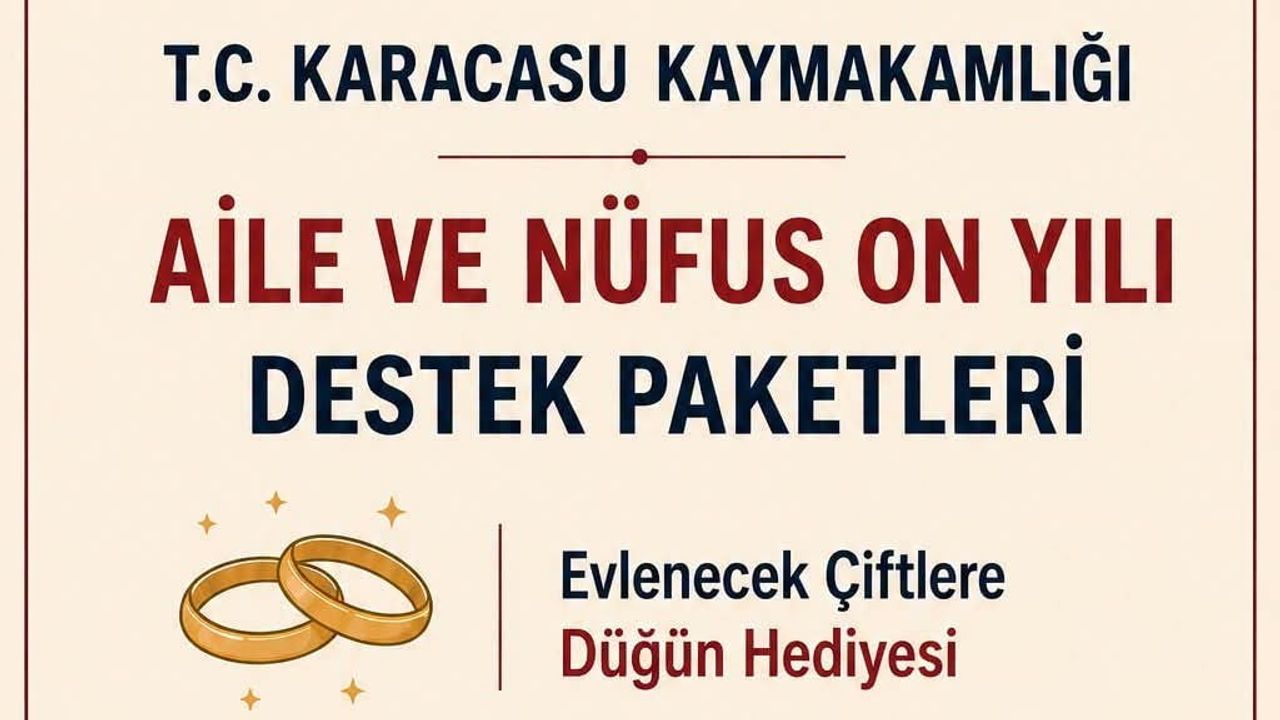 Karacasu’da ailelere düğün ve 'Hoş Geldin Bebek' desteği
