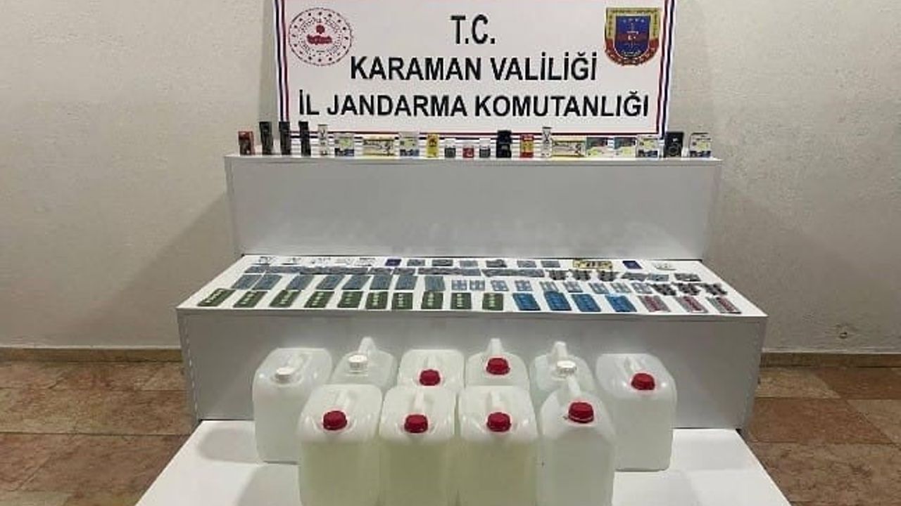 Karaman’da jandarma uygulamalarında uyuşturucu ve etil alkol ele geçirildi: aranan 8 kişi tutuklandı