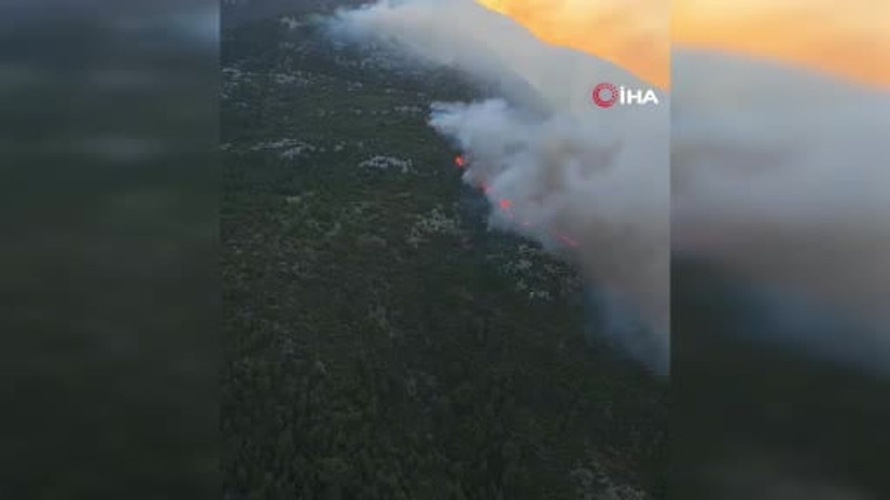 Kaş'ta sabaha karşı çıkan orman yangınına geniş kapsamlı müdahale