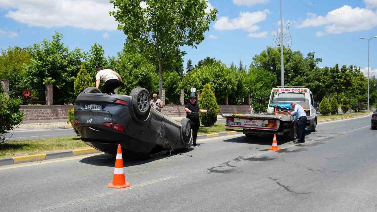 Kastamonu’da otomobil takla attı: 1 yaralı