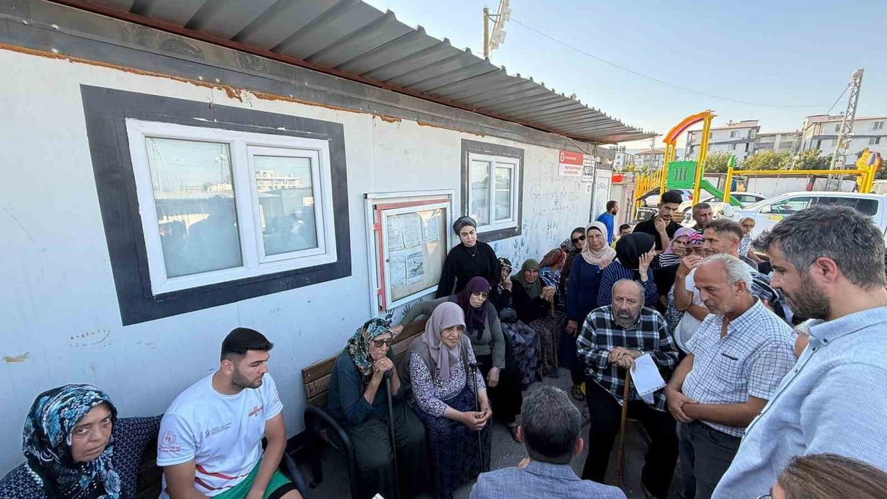 Kaymakam Akdaş Yakutiye Konteyner Kent'te tahliye sürecini değerlendirdi