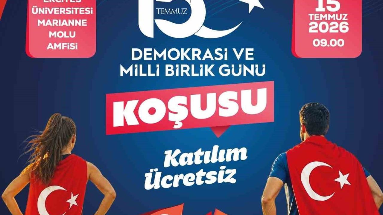 Kayseri'de 15 Temmuz Demokrasi ve Milli Birlik Günü koşusu