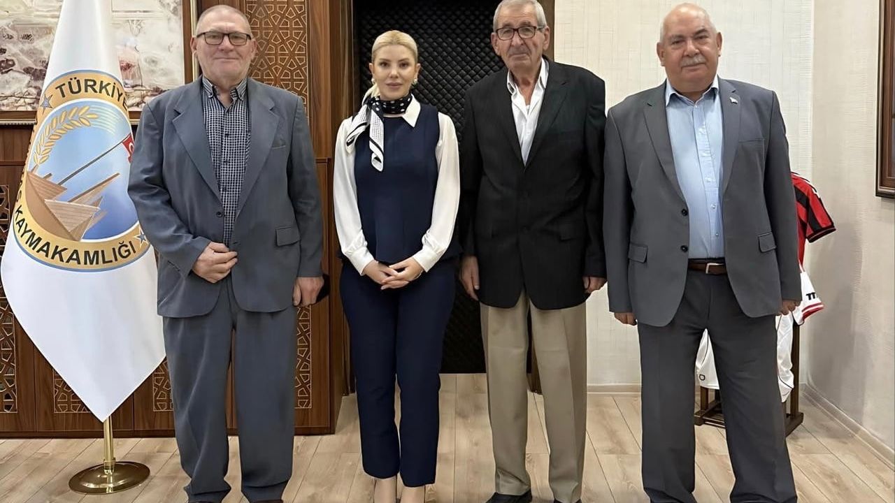 Kıbrıs gazilerinden kaymakam Ayşegül Yıldırım’a anlamlı ziyaret