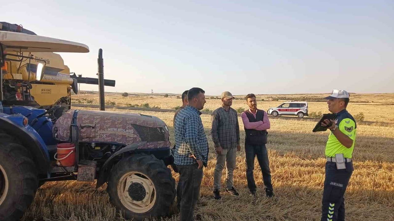 Kilis’te traktör ve tarım araçlarına yönelik trafik denetimi