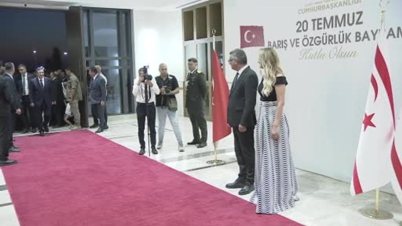KKTC Cumhurbaşkanlığında 20 Temmuz Barış ve Özgürlük Bayramı resepsiyonu