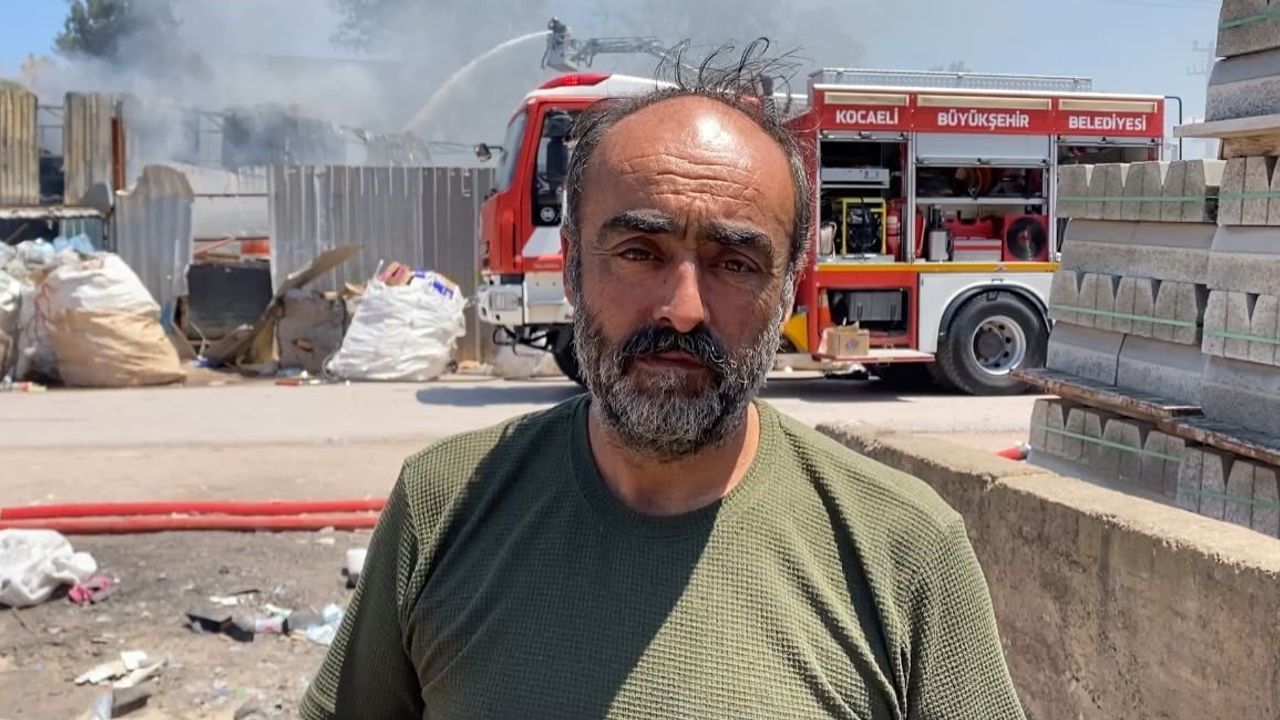 Kocaeli'de boya fabrikasında yangın kontrol altına alındı
