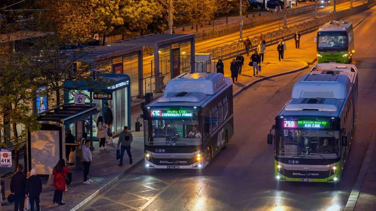 Kocaeli'de toplu ulaşımda doğalgazlı otobüslerin ağırlığı