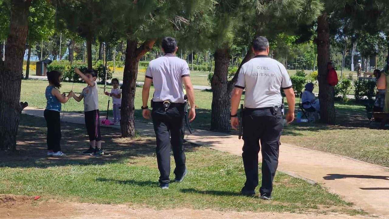 Kocaeli millet bahçelerinde 7/24 güvenlik uygulaması