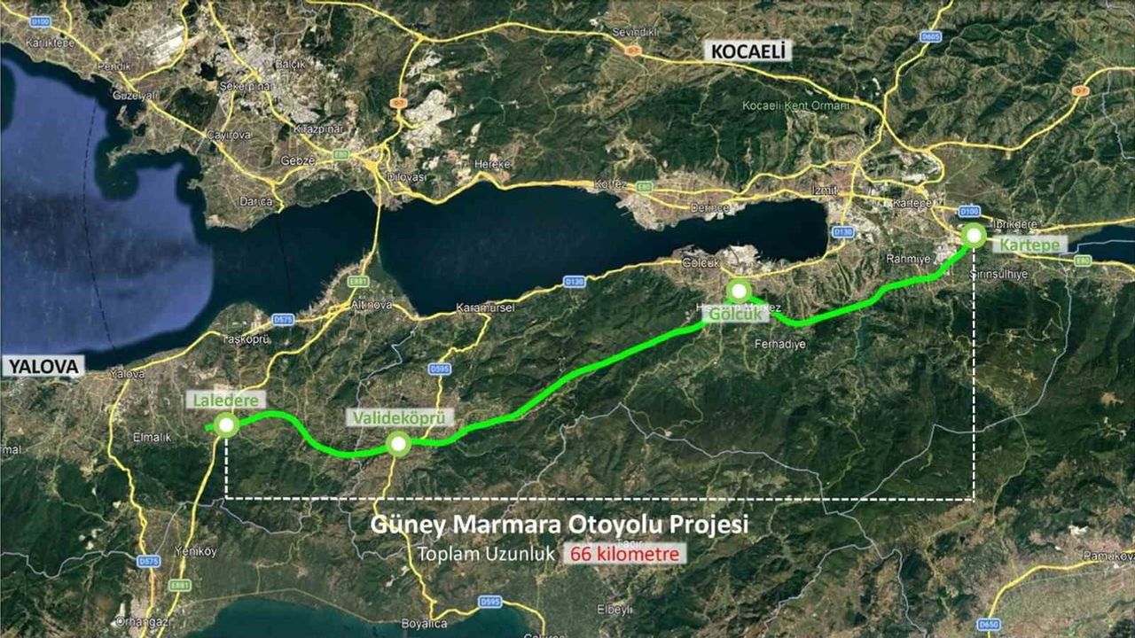 Kocaeli-Yalova otoyolu imar planları askıya çıkarıldı