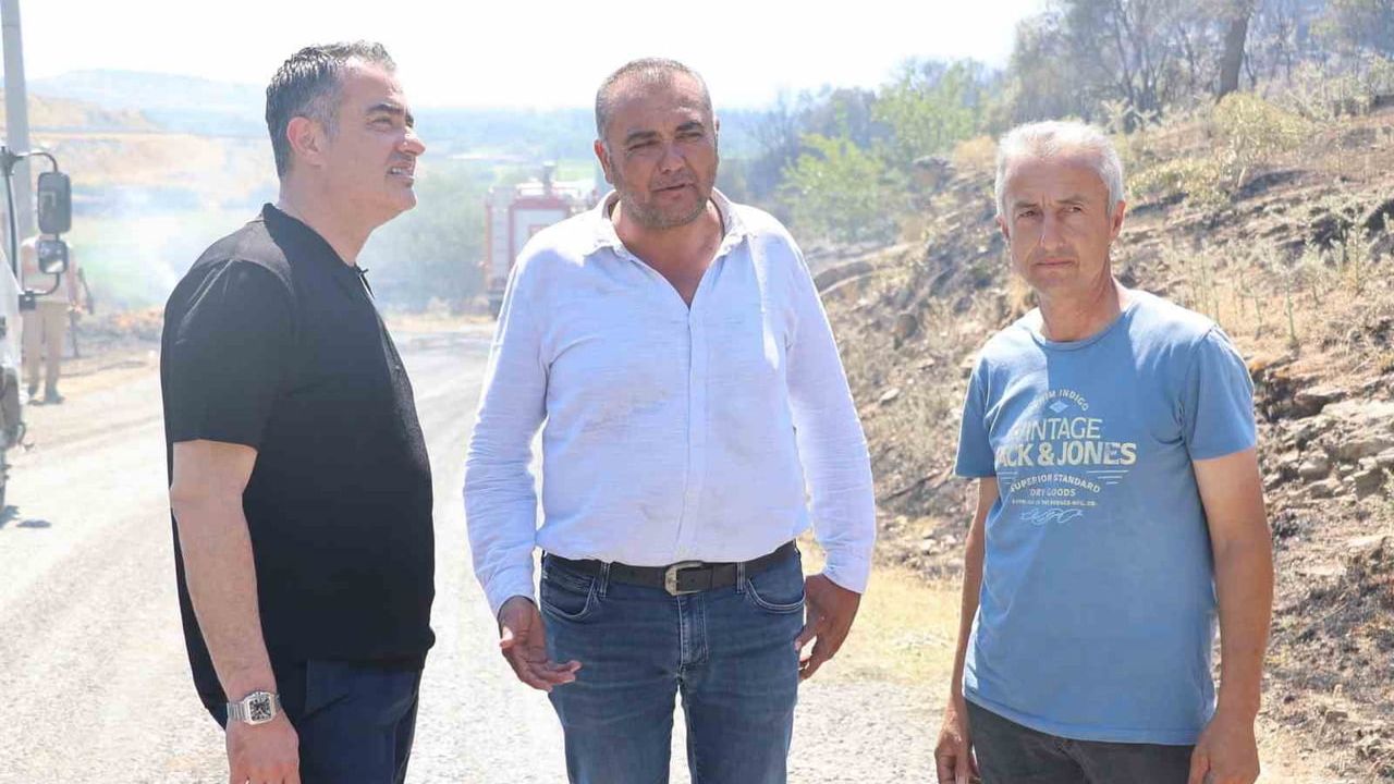 Koçarlı'da zeytinlik yangını kısa sürede kontrol altına alındı
