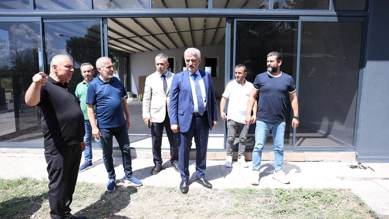 Konuralp Meşale spor okulunda sona yaklaşılırken Mehmet Makas inceledi