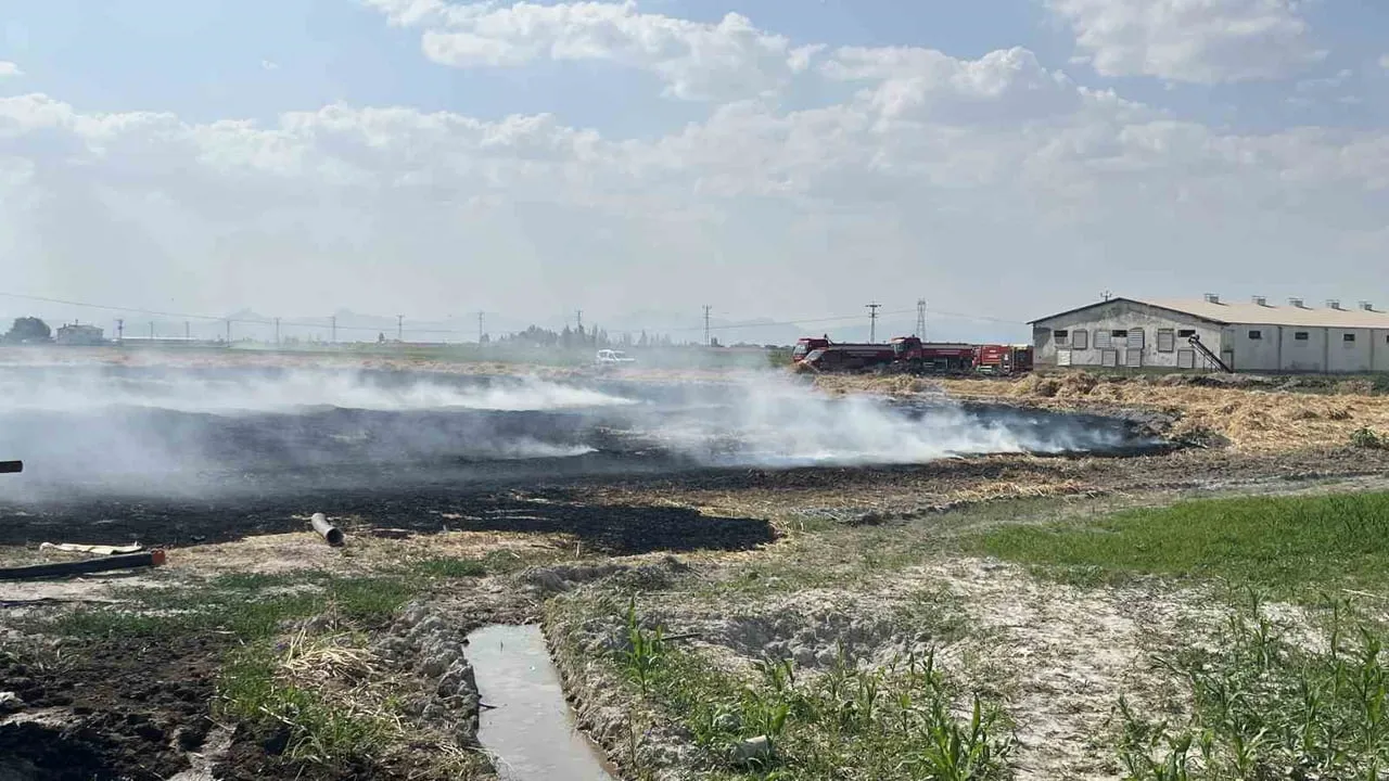 Konya'da anız yangını kontrol altına alındı
