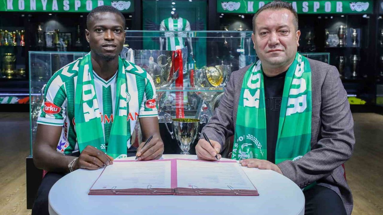 Konyaspor Ebrima Colley'i satın alma opsiyonuyla kiralık olarak kadrosuna kattı