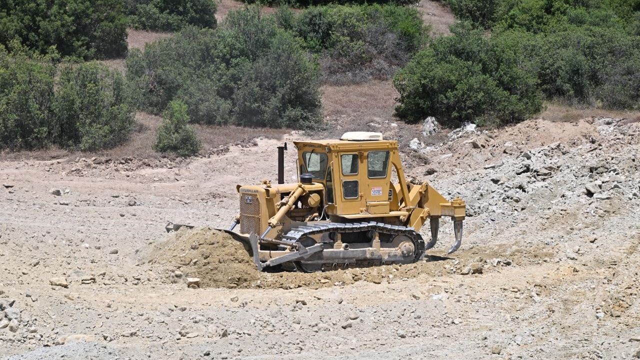 Köprübaşı'na can suyu sağlayacak göletin inşasında yüzde 80 tamamlandı