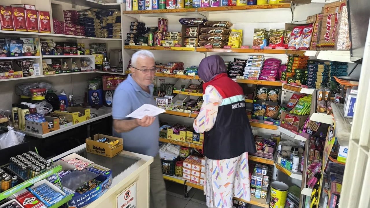 Köşk'te çay ocakları ve marketlerde gıda denetimi yapıldı