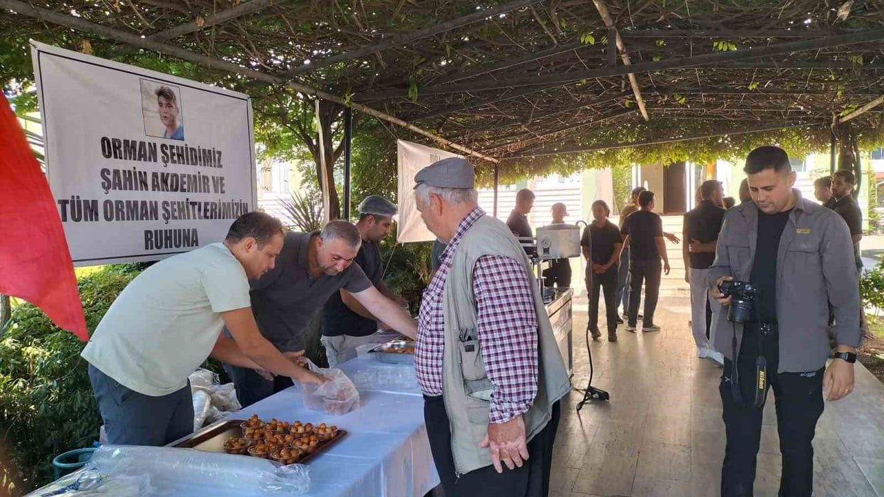 Köyceğiz’de orman şehidi için lokma hayrı