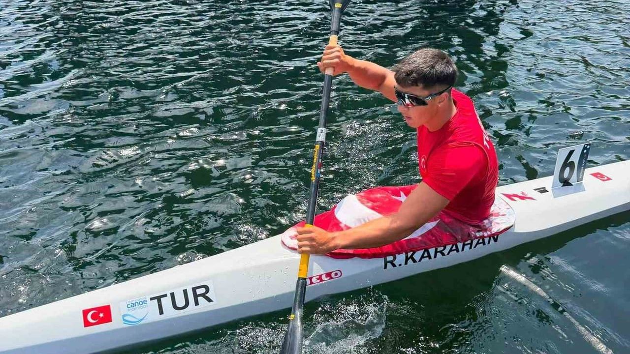 Köyceğizli kanocu Rahmi Kaan Karahan 200 metrede bronz madalya kazandı